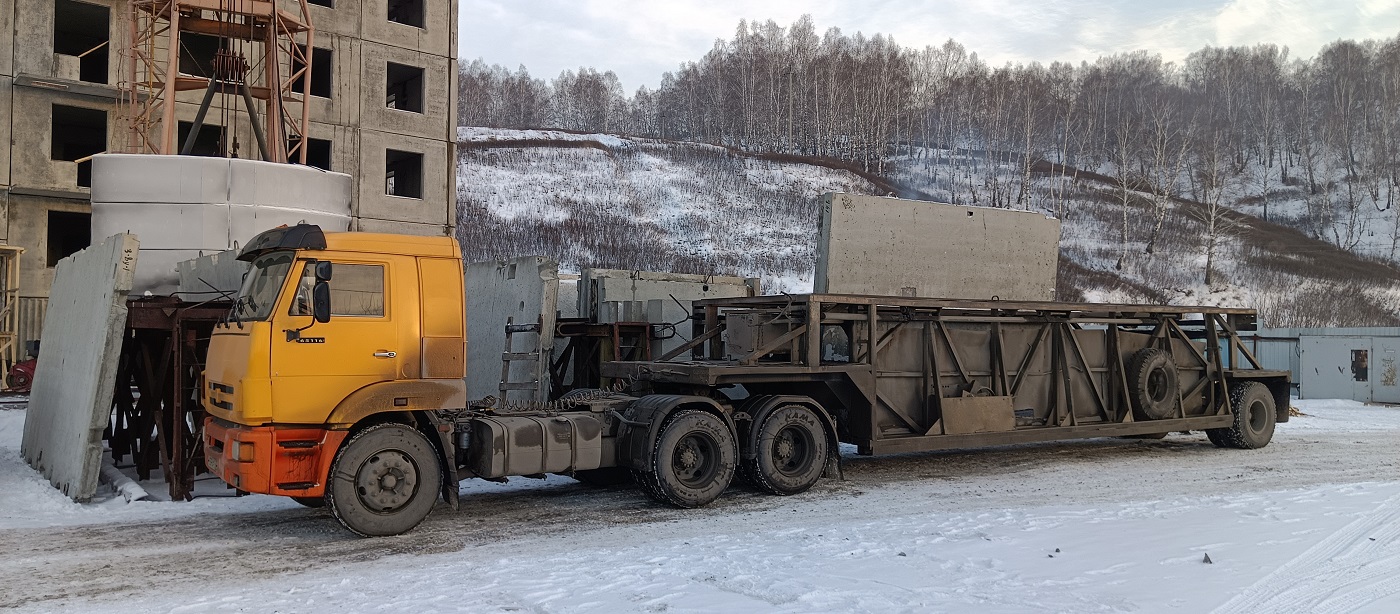 Аренда и услуги панелевозов для перевозки ЖБИ изделий в Башмаково