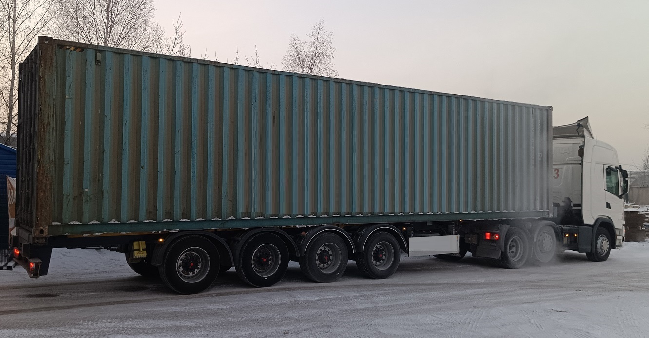 Контейнеровоз для перевозки контейнеров 20 и 40 футов в Бессоновке
